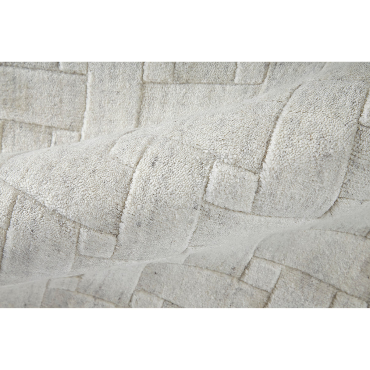 Tatem Minimal Viscose Beige Area Rug