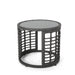 Tatiana Outdoor Modern Boho Wicker Side Table with Tempered Glass Top by Christopher Knight Home