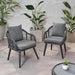 Tatiana Outdoor Wicker Club Chairs with Cushions (Set of 2) by Christopher Knight Home