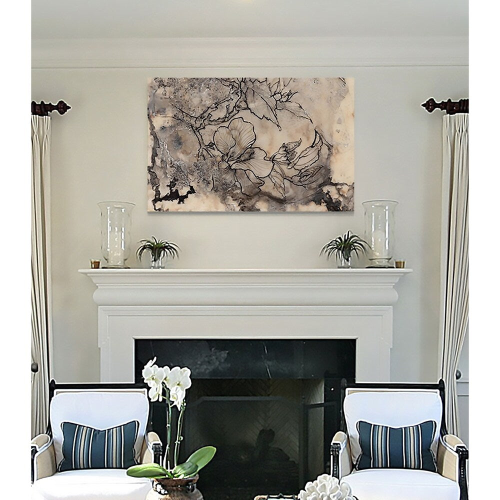 Tattooed Floral I -Premium Gallery Wrapped Canvas