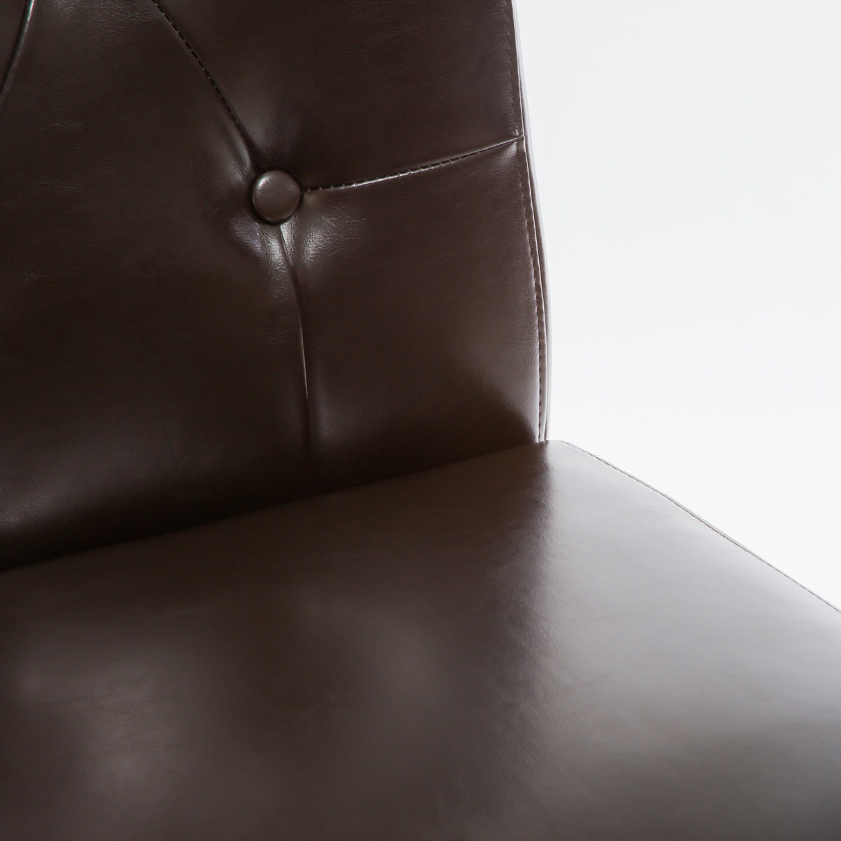 Taylor Brown Bonded Leather Dining Chair (Set of 2) by Christopher Knight Home