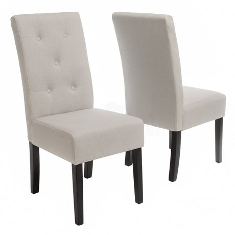 Taylor Natural Fabric Dining Chair (Set of 2) by Christopher Knight Home