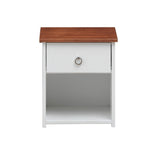 Taylor & Olive Camas White/ Oak Nightstand