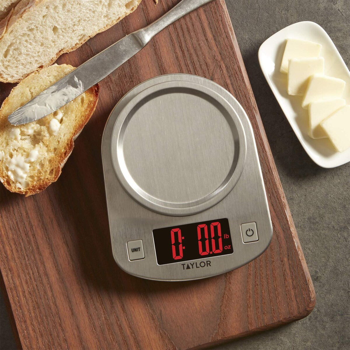 Taylor Stainless Steel Digital Kitchen Scale - 11 pound capacity