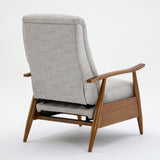 Taylor Wood Arm Push Back Recliner in Performance Fabric by Greyson Living