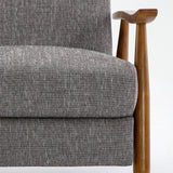 Taylor Wood Arm Push Back Recliner in Performance Fabric by Greyson Living