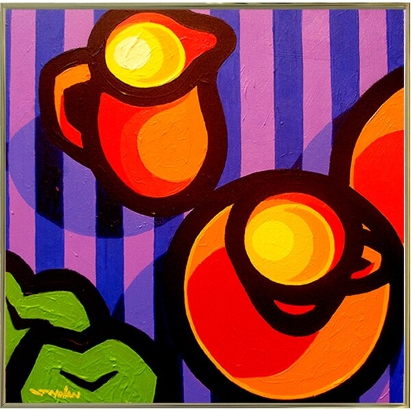 Tea And Apples-JOHNOL125612 Print 6.75"x6.75" by John Nolan