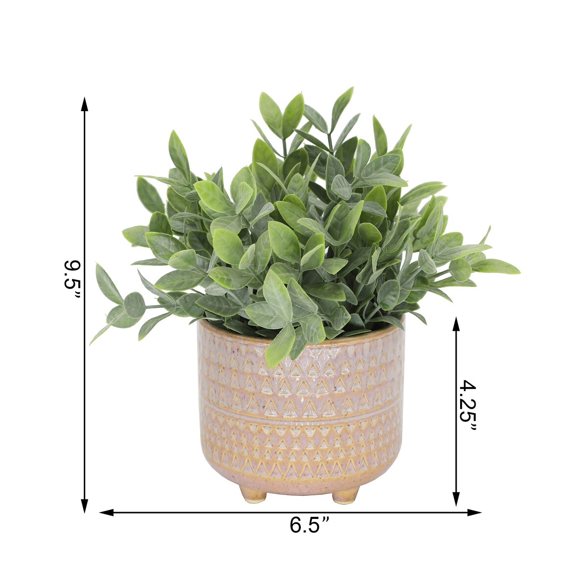 Tea Leaf in 5" MAUVE PHARAOH footed pot - ONE-SIZE