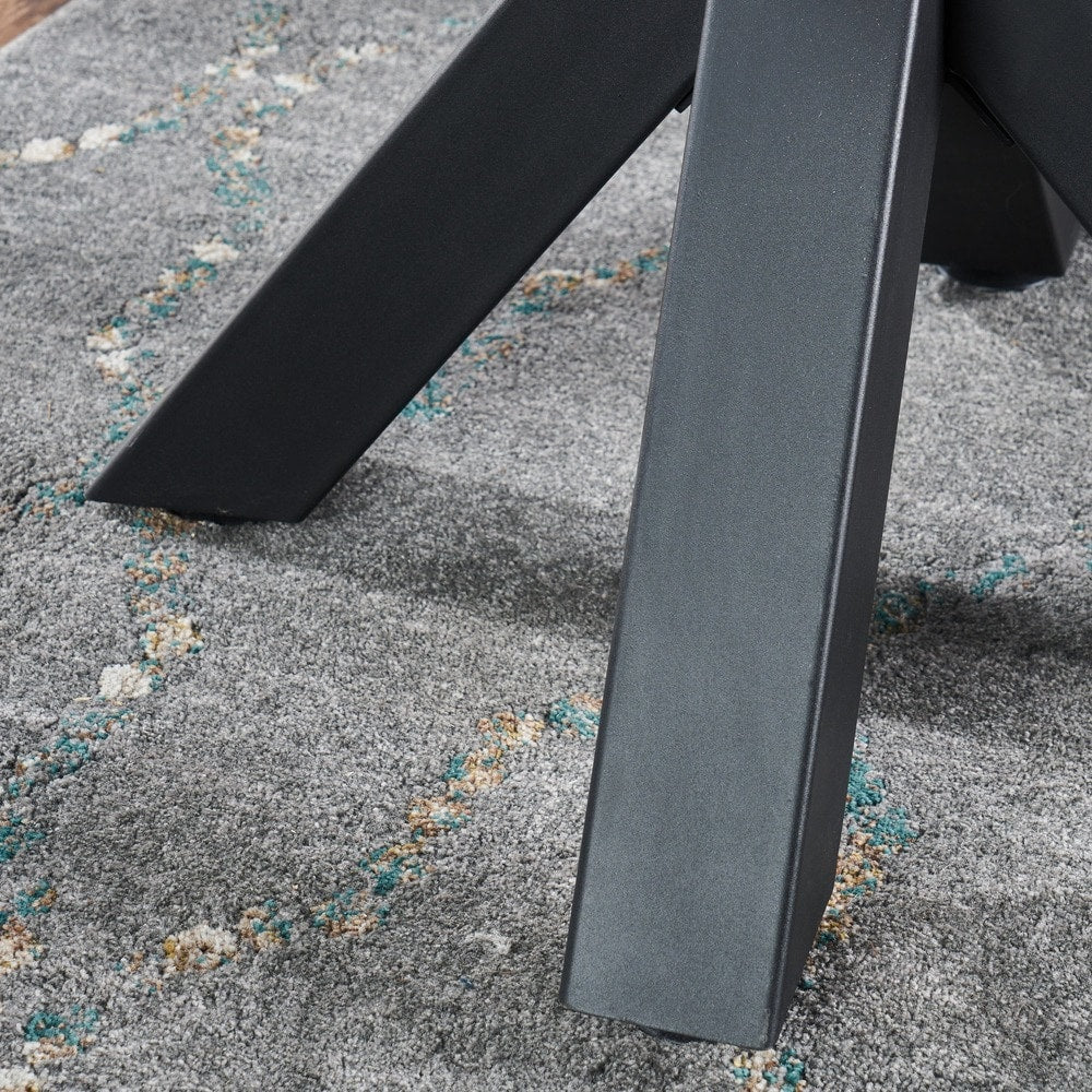 Teague Modern Lightweight Concrete Circular Dining Table with Cross Base by Christopher Knight Home - Off White