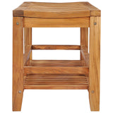 Teak Wood Nassau Shower Stool / Bench with Shelf, 47 inch