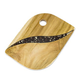 Teakwood trivet, 'Coffee Lover'