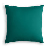 Teal Sunbrella Canvas Outdoor Throw Pillow