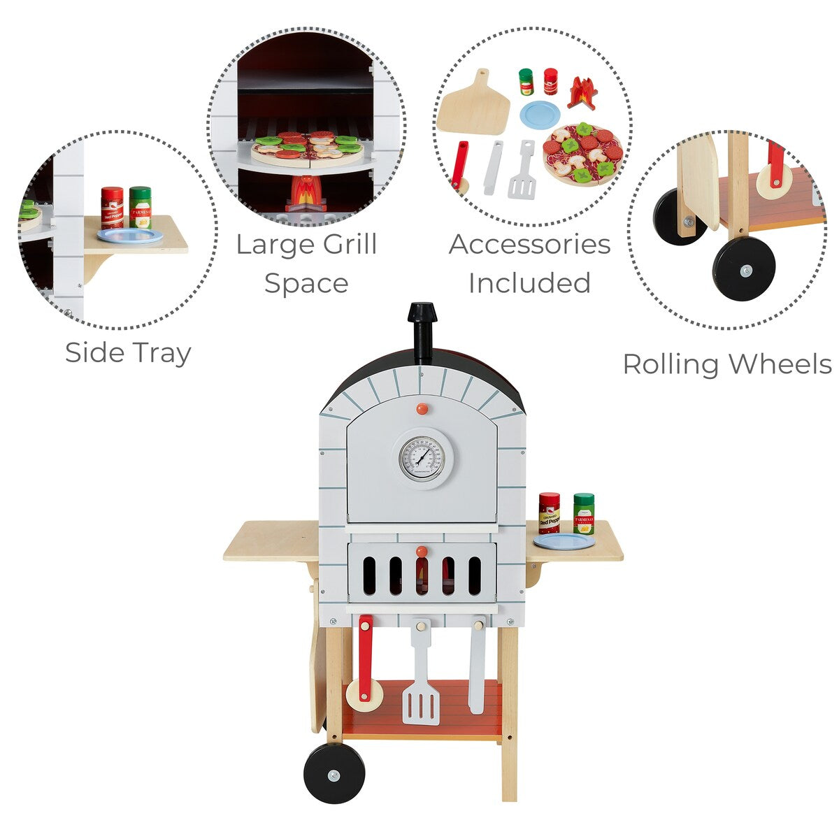 Teamson Kids My Little Helper Pizza Oven & Accessories