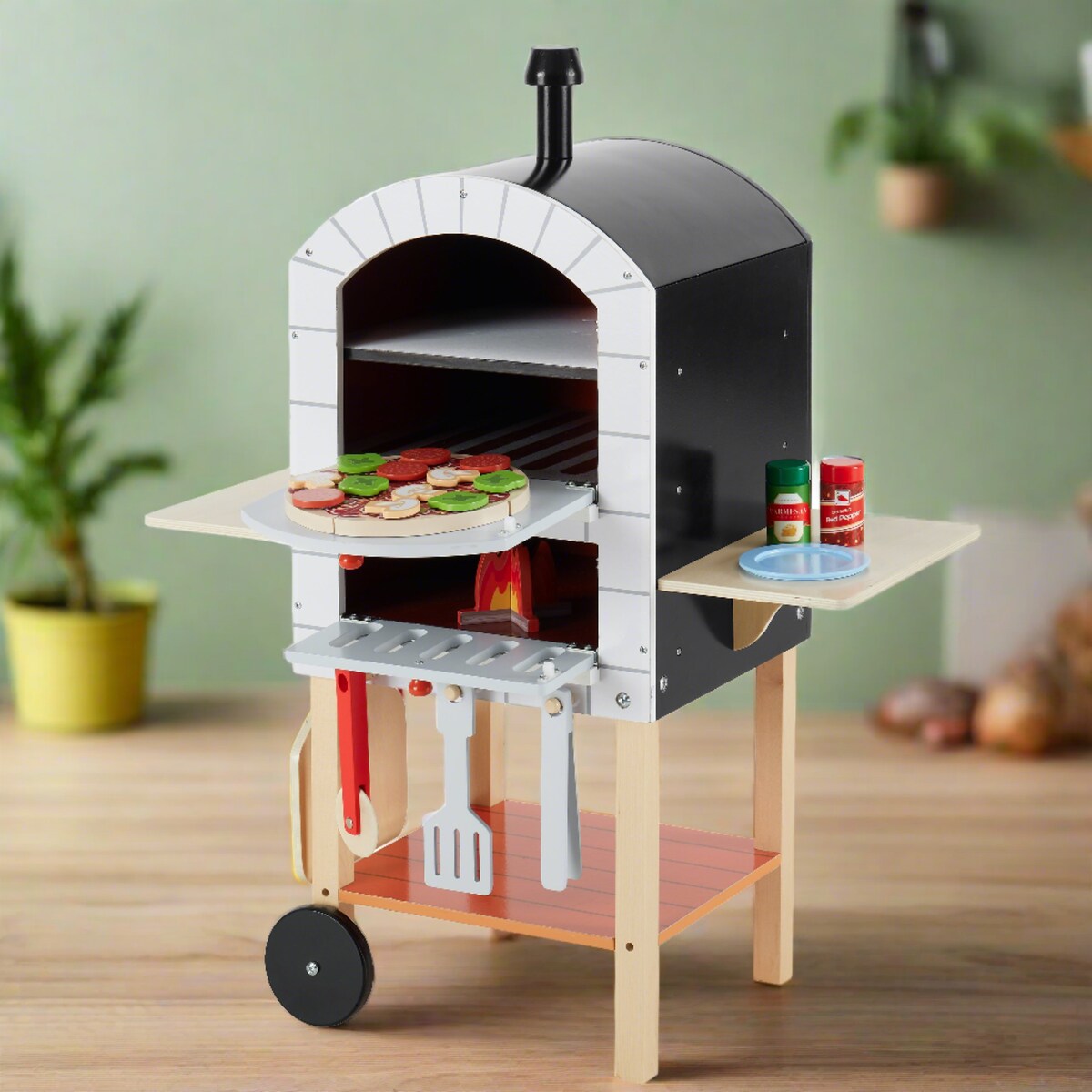 Teamson Kids My Little Helper Pizza Oven & Accessories