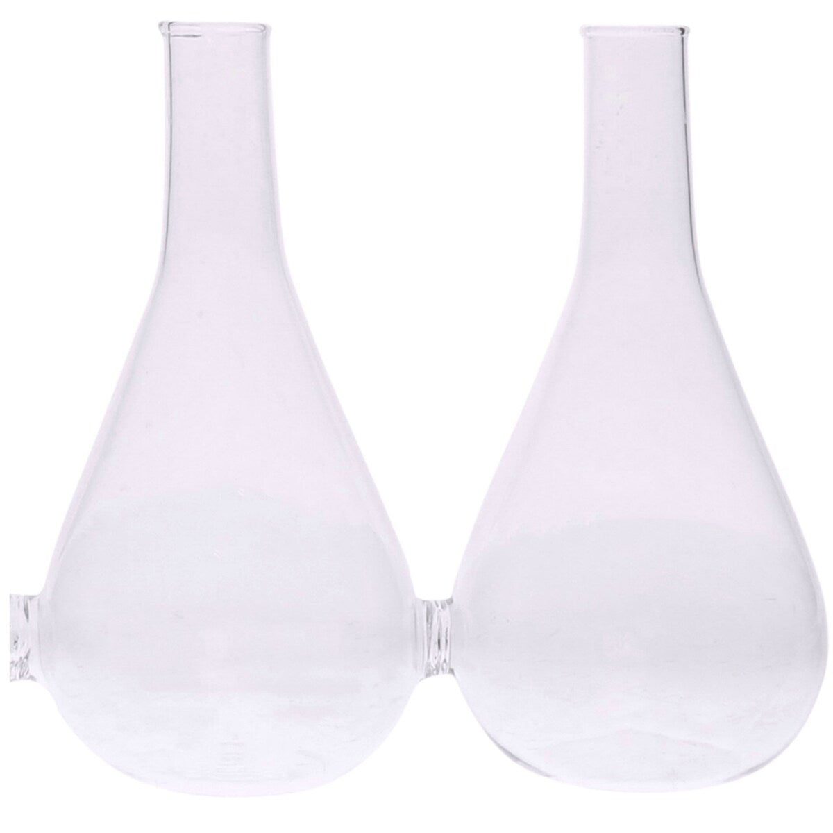 Tear Drop Trio Joined Glass Vase, Clear
