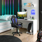 Techni Mobili Kid's Gaming and Student Racer Chair with Wheels - as picture
