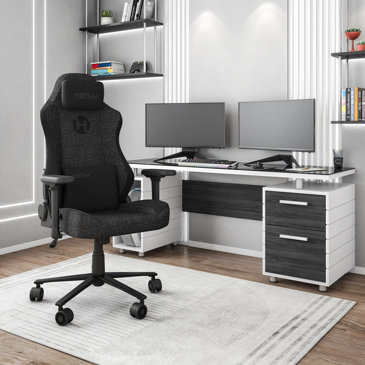 Techni Sport TSF65C Fabric Gaming Chair