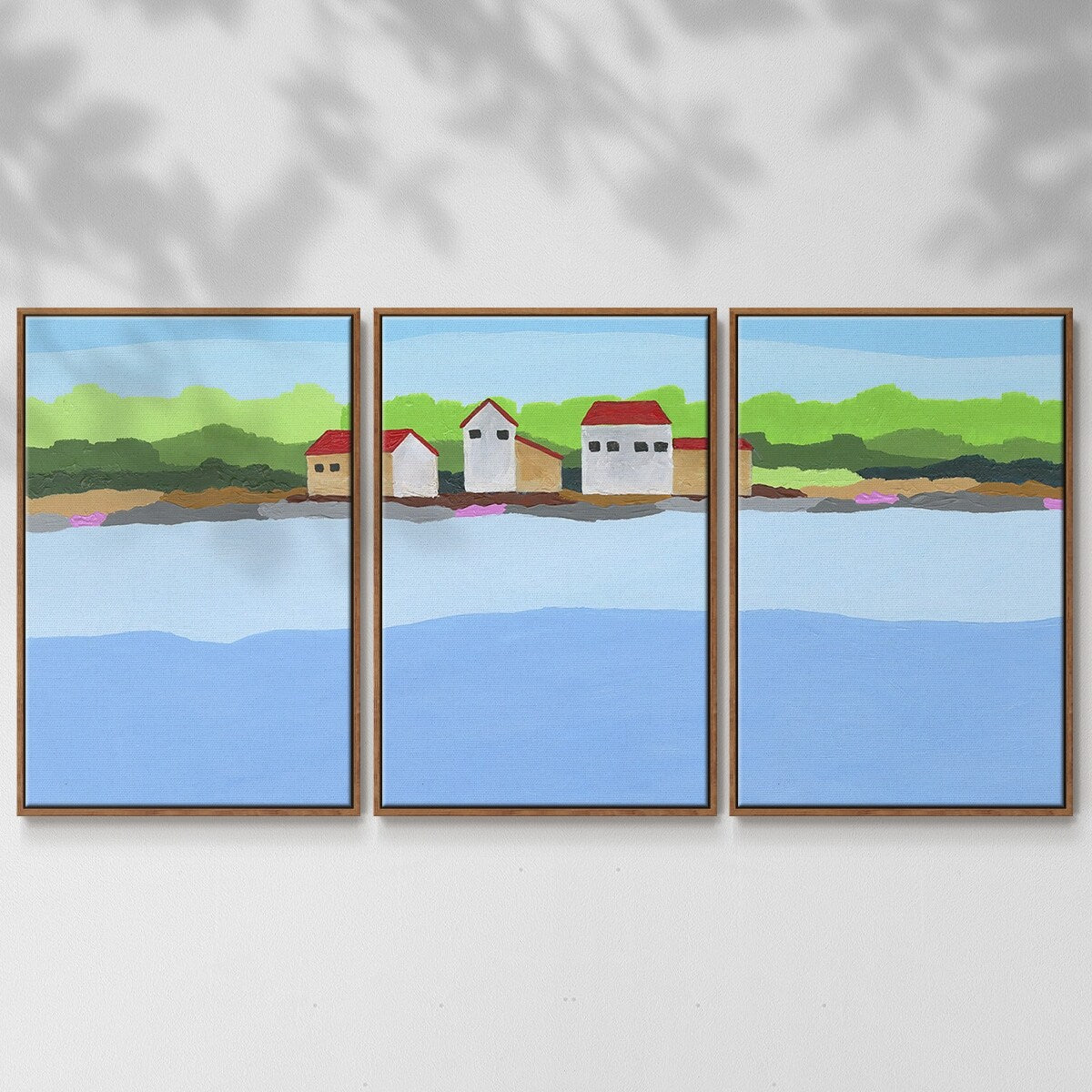Technicolor Jungle IV - Multi Piece Framed Canvas