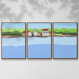Technicolor Jungle IV - Multi Piece Framed Canvas