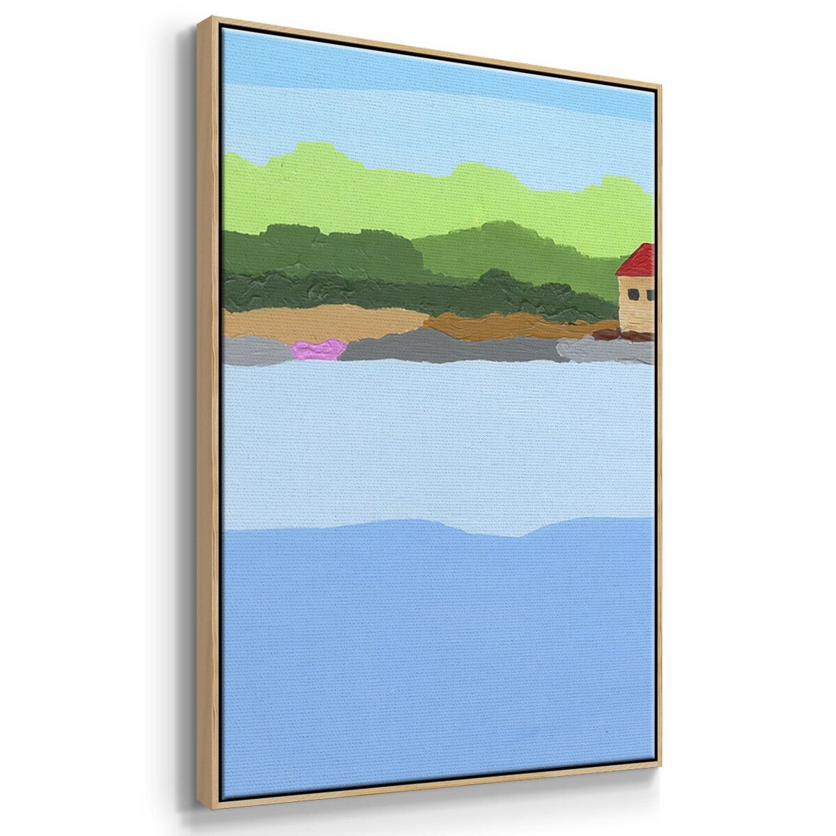 Technicolor Jungle IV - Multi Piece Framed Canvas