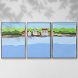 Technicolor Jungle IV - Multi Piece Framed Canvas