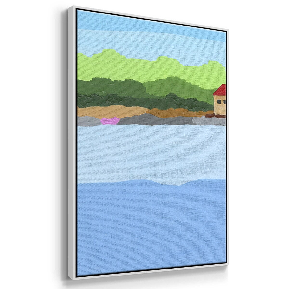 Technicolor Jungle IV - Multi Piece Framed Canvas