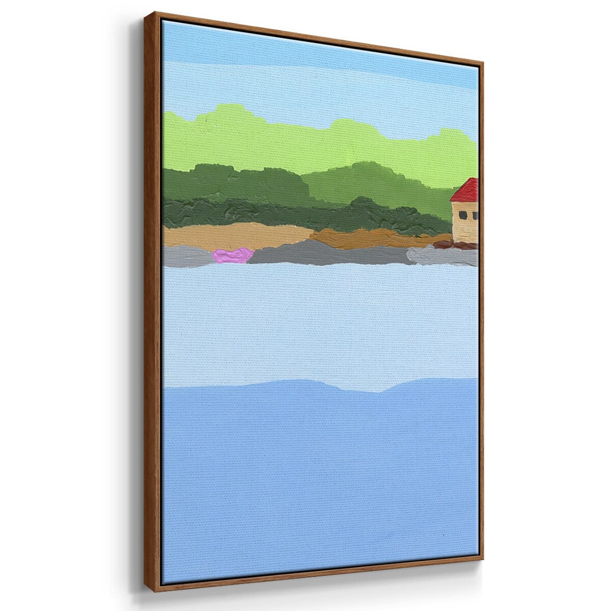Technicolor Jungle IV - Multi Piece Framed Canvas