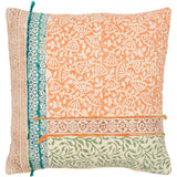 Teddie Bright Color Abstract Botanical Throw Pillow