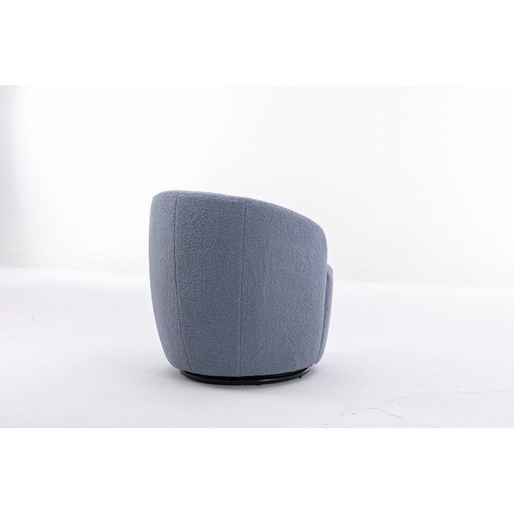 Teddy Fabric Swivel Accent Armchair Barrel Chair