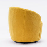 Teddy Fabric Swivel Accent Armchair Barrel Chair