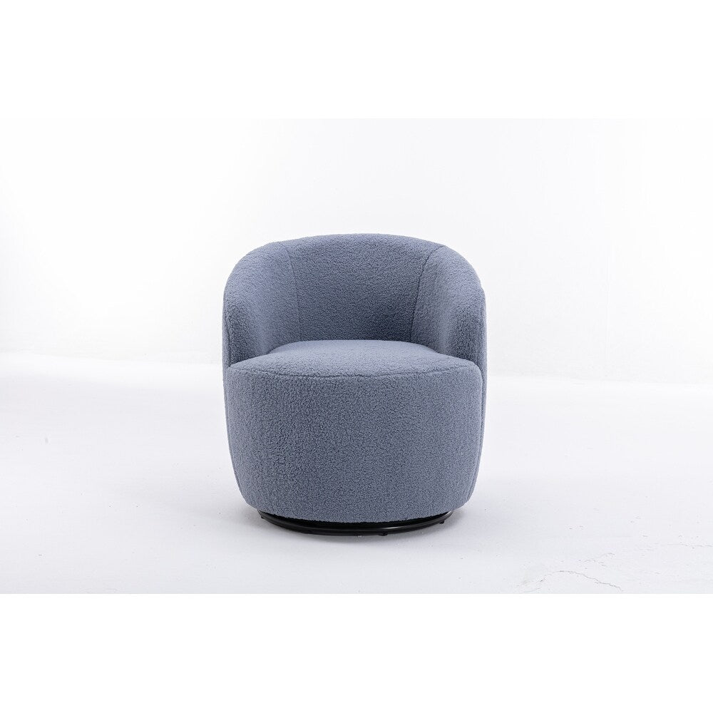 Teddy Fabric Swivel Accent Armchair Barrel Chair