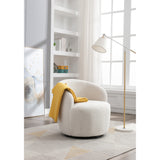 Teddy Fabric Swivel Accent Barrel Chair