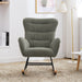 Teddy Upholstered Rocking Accent Chair with High Backrest