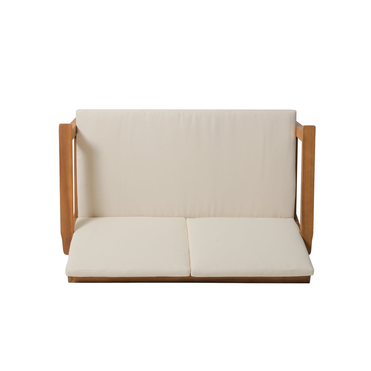 Temecula Acacia Wood Outdoor Loveseat and Coffee Table Set with Cushions by Christopher Knight Home