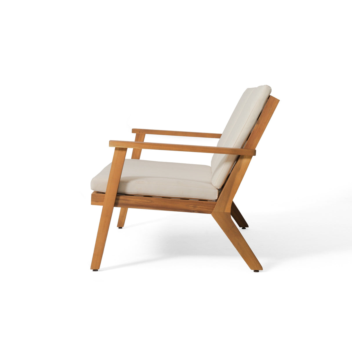 Temecula Acacia Wood Outdoor Loveseat and Coffee Table Set with Cushions by Christopher Knight Home
