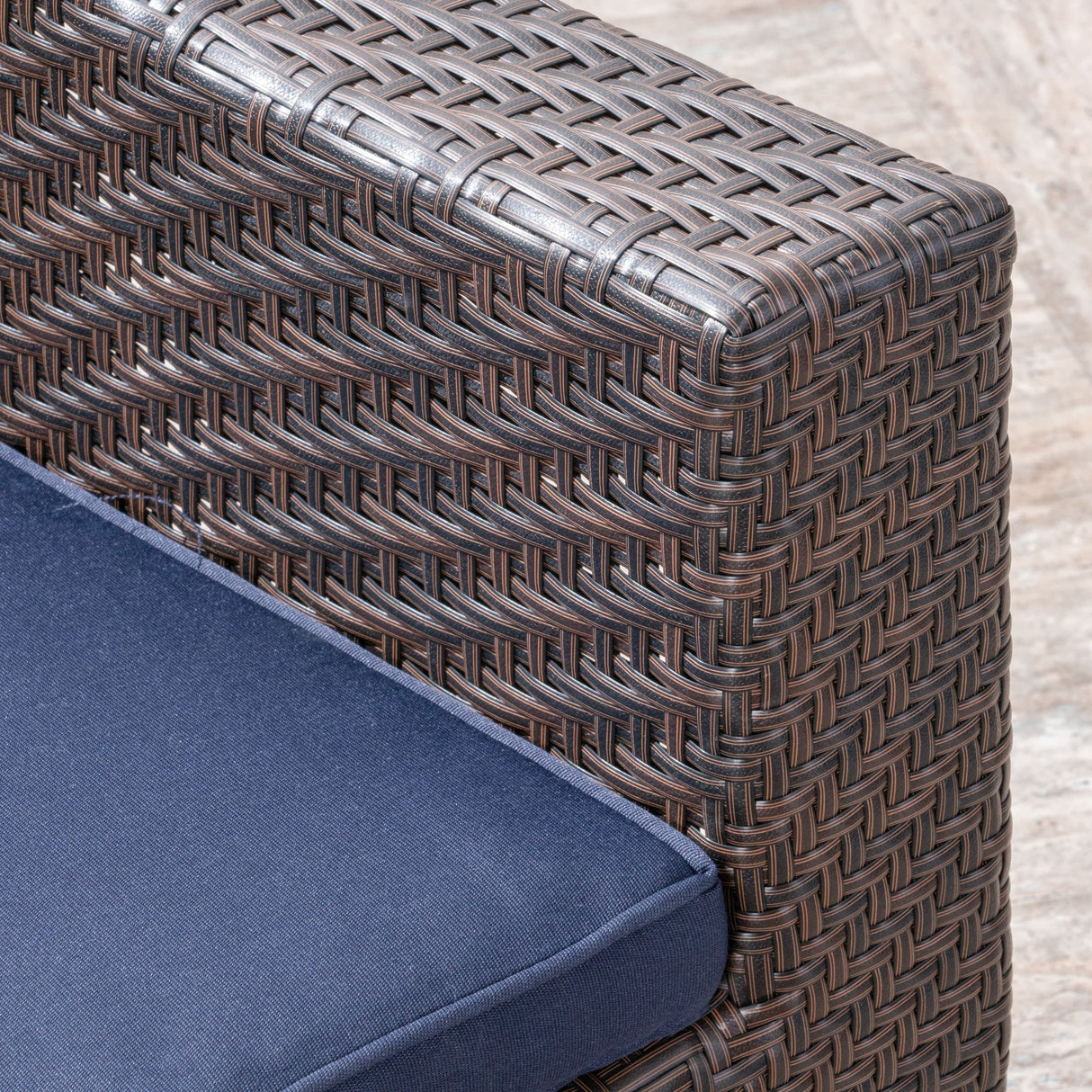 Tempe Outdoor 4-Seater Wicker Swivel Chairs with Fire Pit Set (Set of 4) by Christopher Knight Home