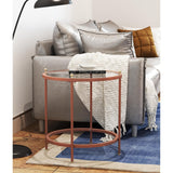 Tempered glass tabletop coffee table light luxury ,modern simple livi