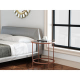 Tempered glass tabletop coffee table light luxury ,modern simple livi