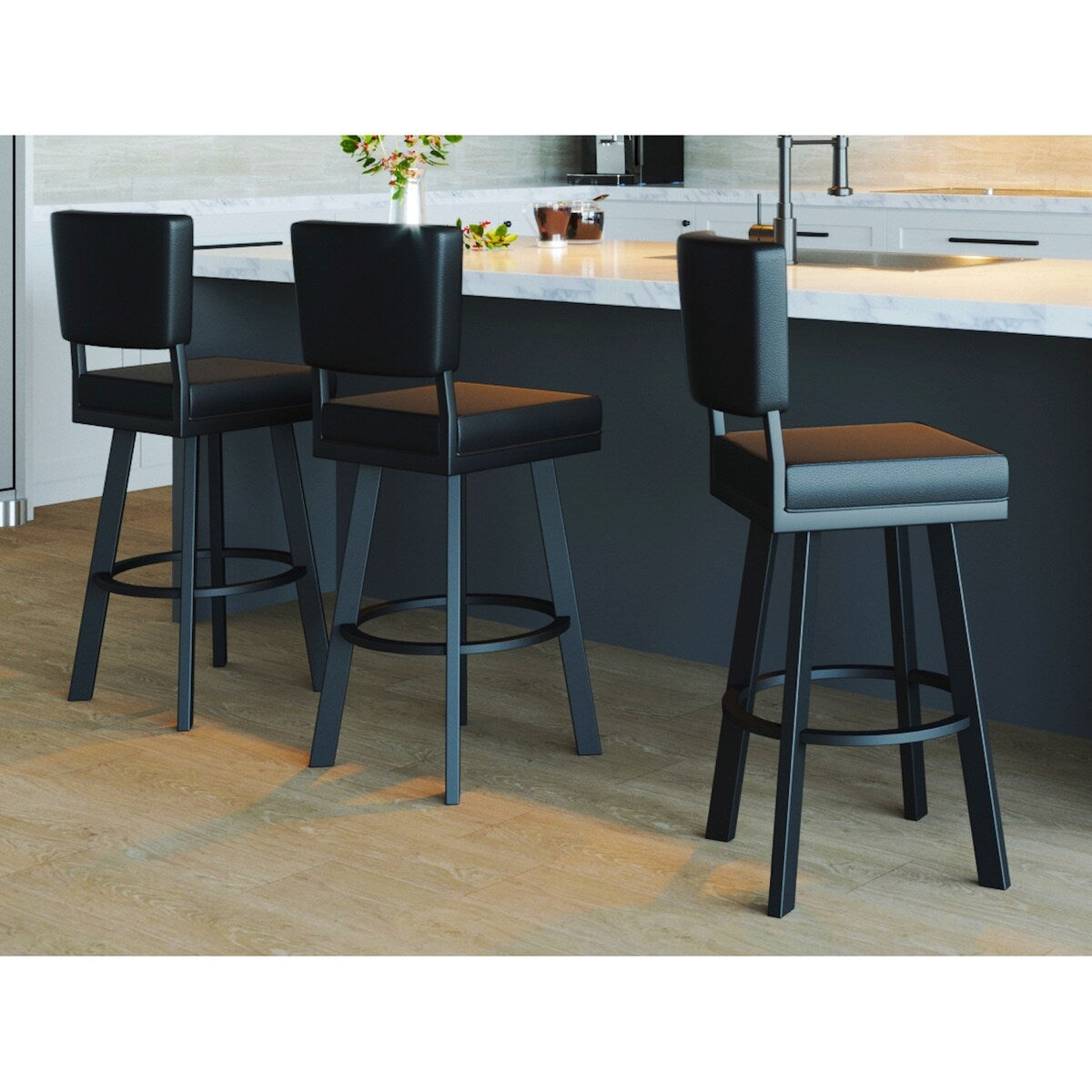 Tempo Furniture Malibu Swivel 26" Counterstool/30" Barstool by Furnish Theory