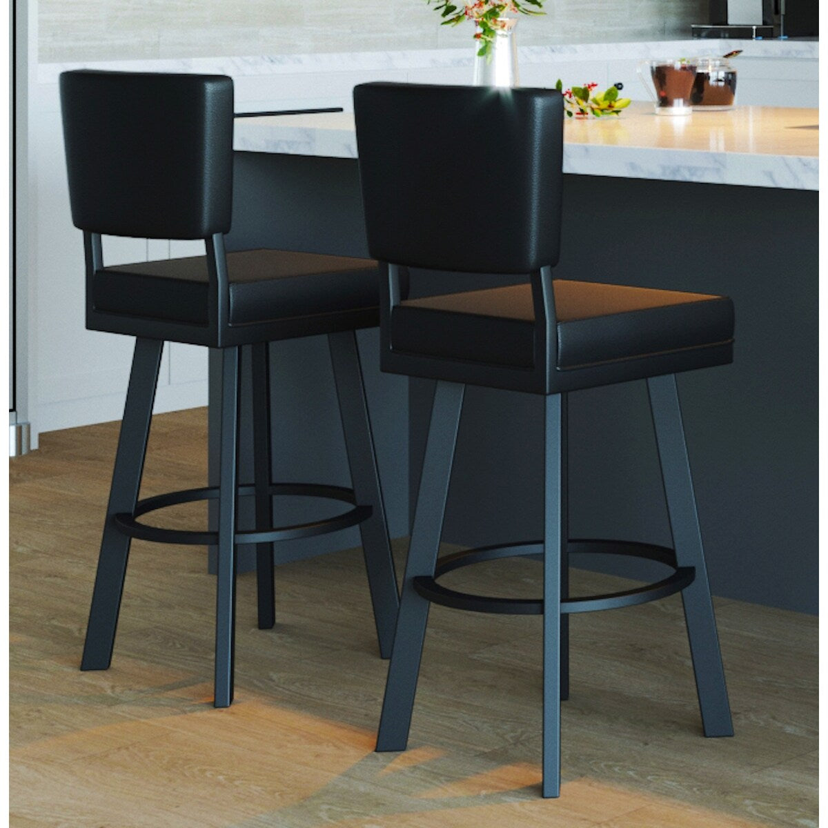 Tempo Furniture Malibu Swivel 26" Counterstool/30" Barstool by Furnish Theory