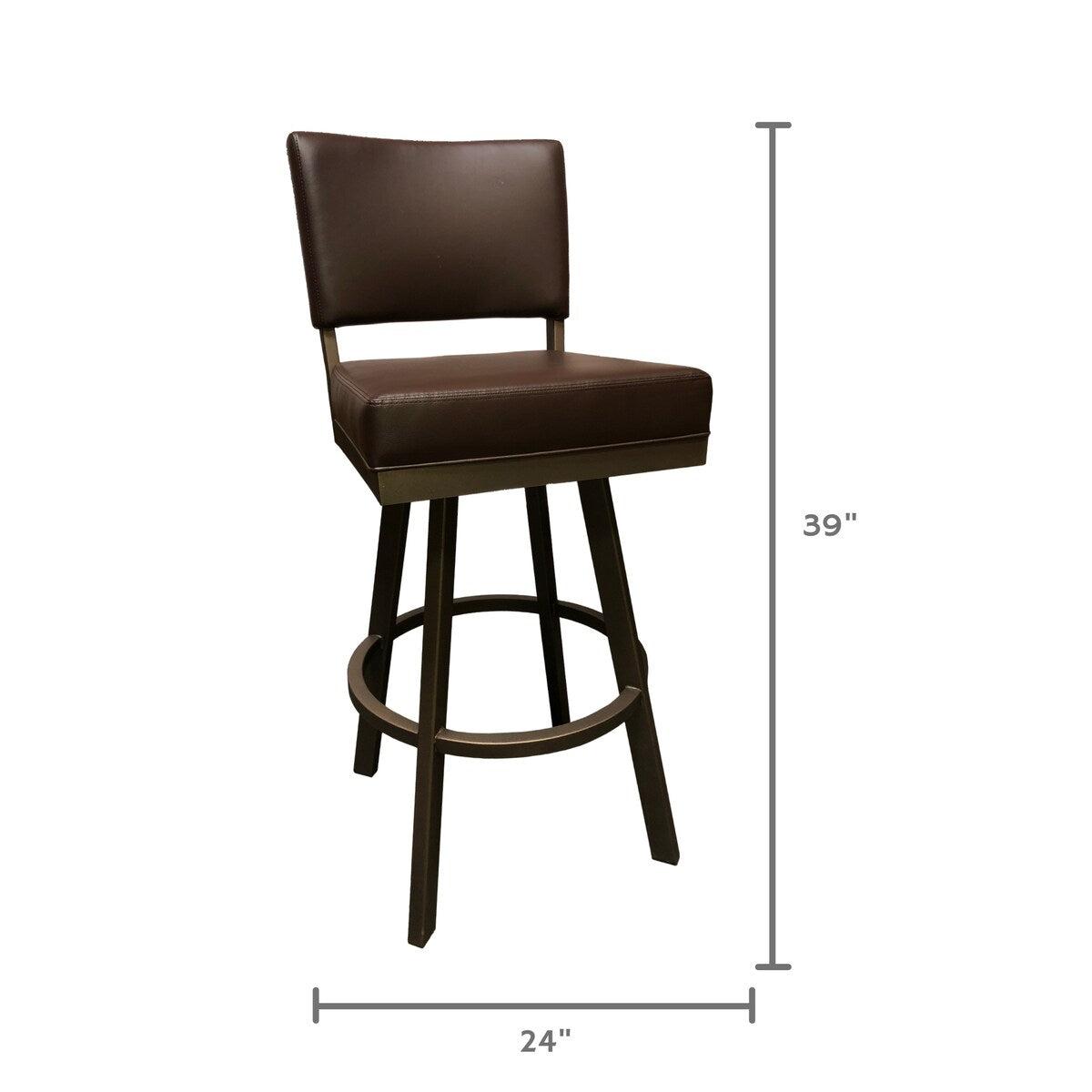 Tempo Furniture Malibu Swivel 26" Counterstool/30" Barstool by Furnish Theory