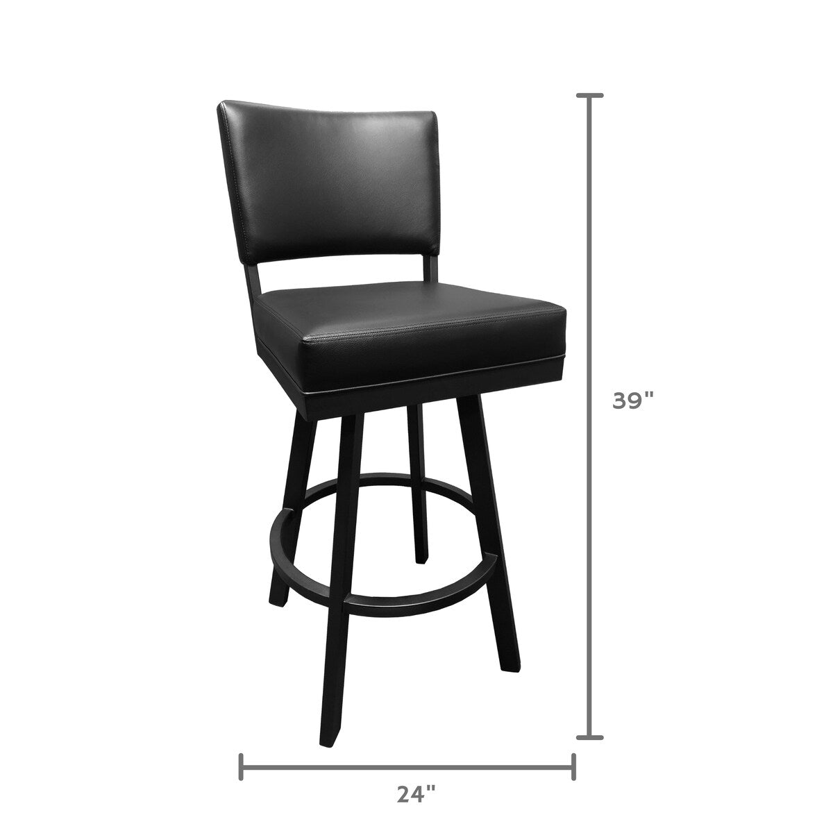 Tempo Furniture Malibu Swivel 26" Counterstool/30" Barstool by Furnish Theory