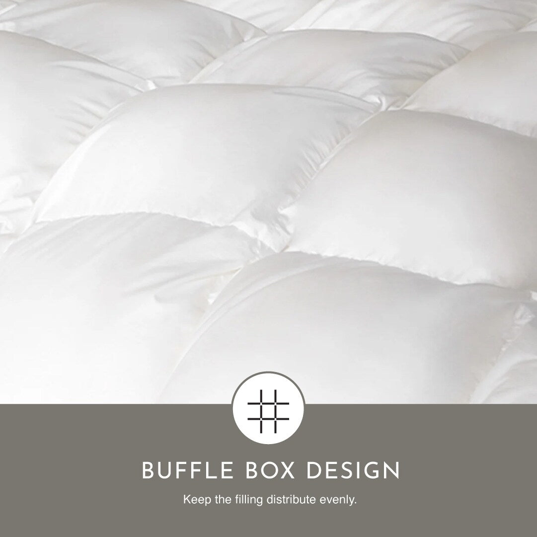 Tencel Natural Cotton Shell 725 Super Fill Power White Down Comforter Duvet Insert