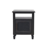 Tengren Acacia Wood and Cane Nightstand by Christopher Knight Home