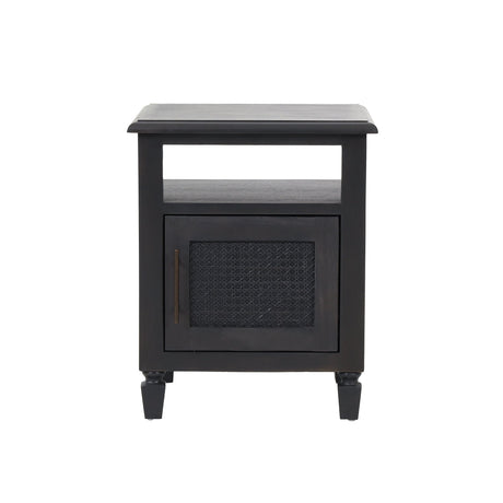 Tengren Acacia Wood and Cane Nightstand by Christopher Knight Home