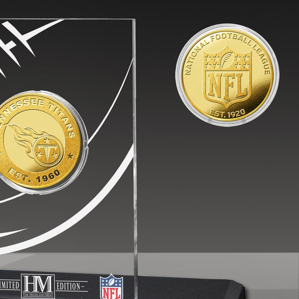 Tennessee Titans Gold Coin with Acrylic Display
