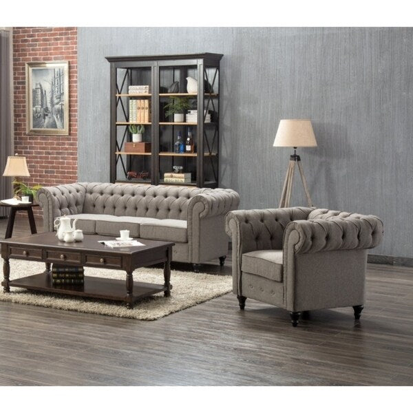 Teressa 2 Piece Living Room Set, Sofa, Chair