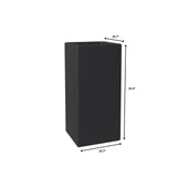 Terra Modern Tall Square in Fiberstone and MGO Clay Planter With Drainage Holes for Home Garden Yard Office Porch Patio