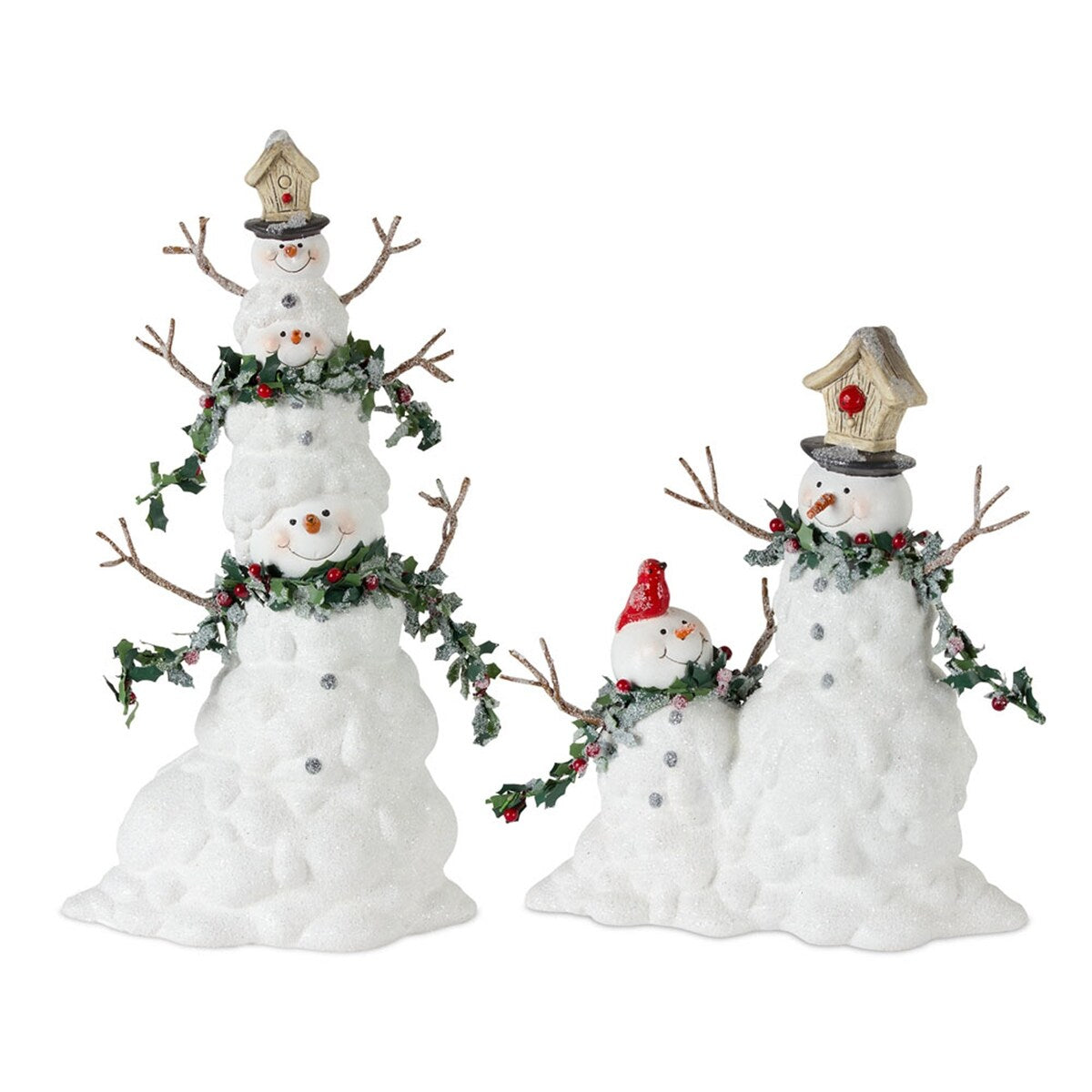 Terracotta Snowman (Set of 2)
