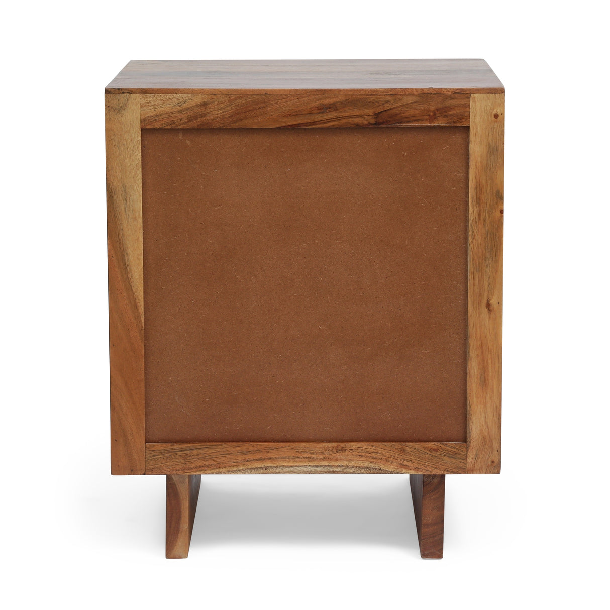Terrell Handcrafted Boho Acacia Wood 3 Drawer Nightstand (Set of 2) by Christopher Knight Home